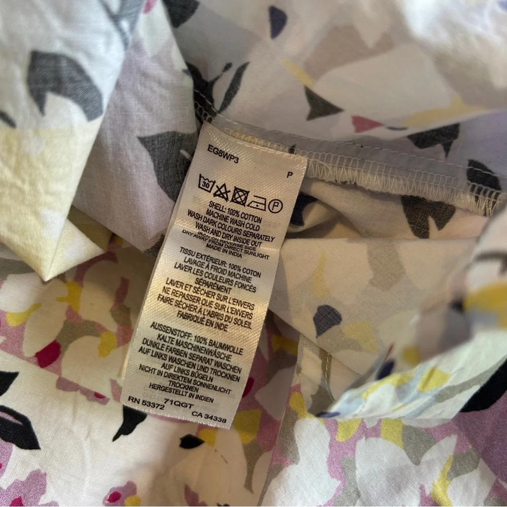 French Connection Floral Smocked Pleated Sundress Maxi Country Cottage Boho 0 - Picture 5 of 7